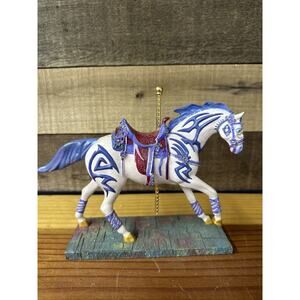 The Trail of Painted Ponies Vi's Violet Vision Carousel Horse In Box